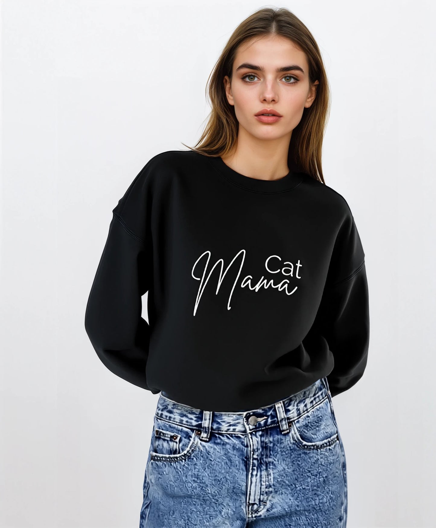 Alma Sweatshirt - Cat Mama (Light Logo)