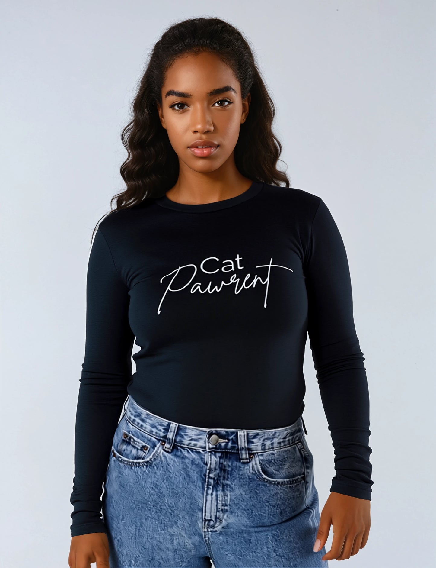Muser Long Sleeve Tee - Cat Pawrent (Light Logo)