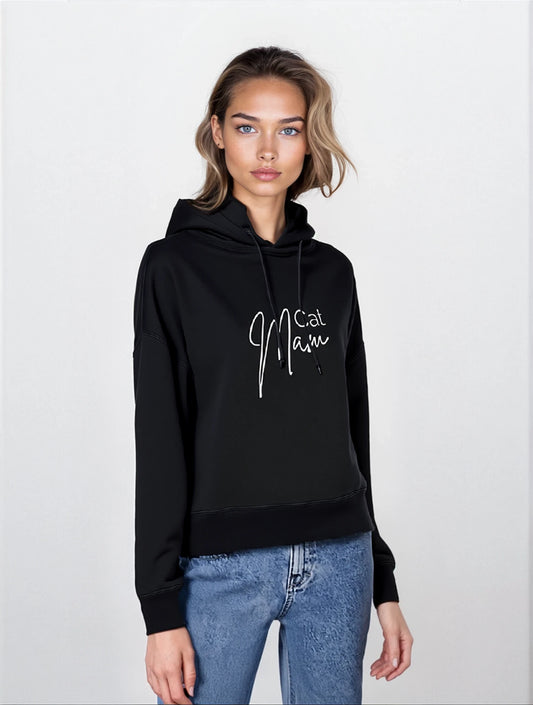 Nora Hoodie - Cat Mam (Light Logo)