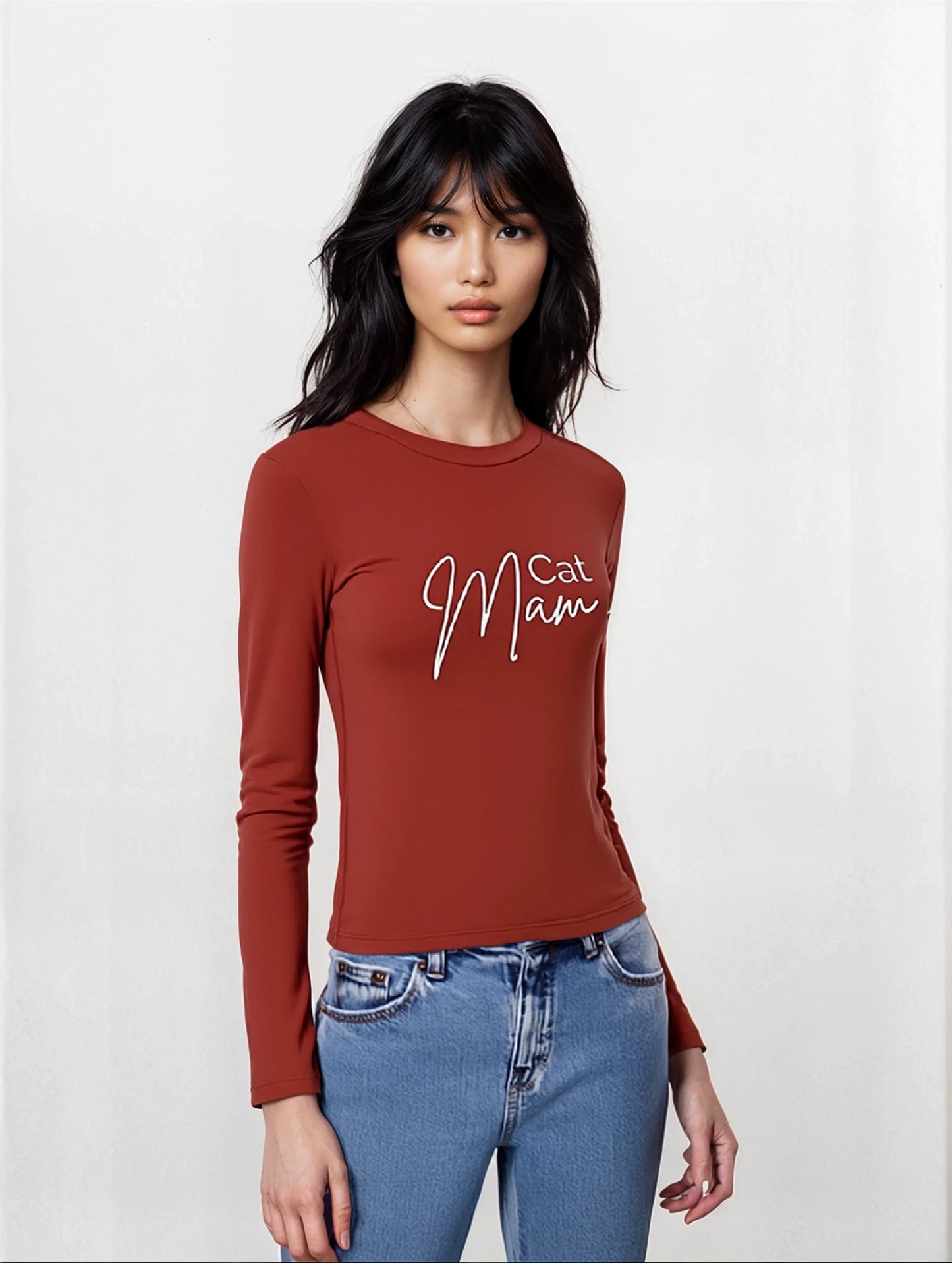 Muser Long Sleeve Tee - Cat Mam (Light Logo)