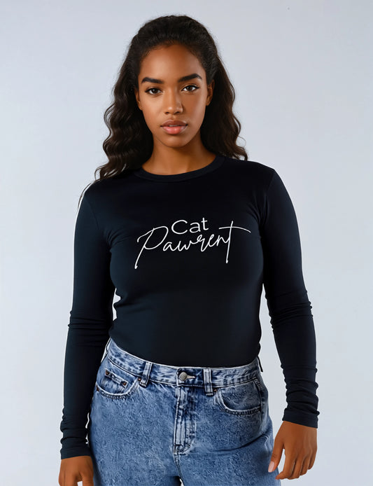 Muser Long Sleeve Tee - Cat Pawrent (Light Logo)