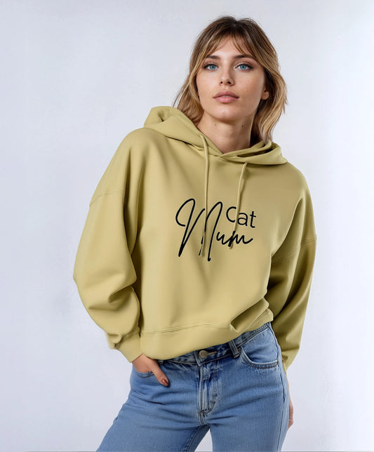 Nora Hoodie - Cat Mum (Dark Logo)
