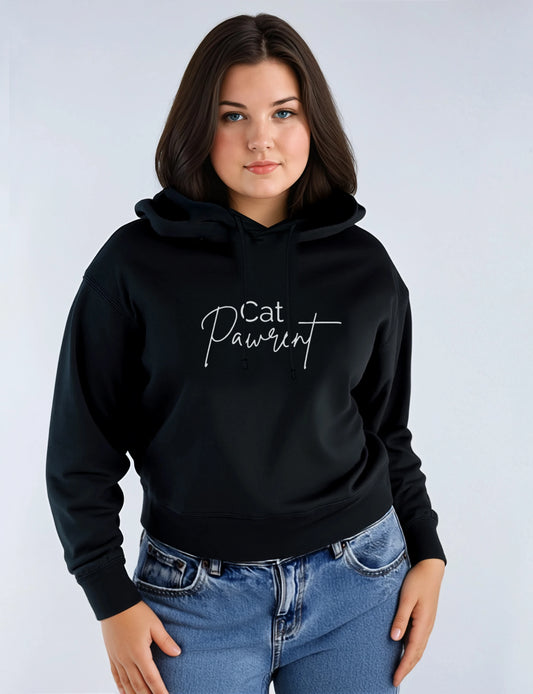 Nora Hoodie - Cat Pawrent (Light Logo)