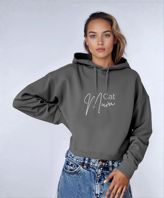 Nora Hoodie - Cat Mum (Light Logo)